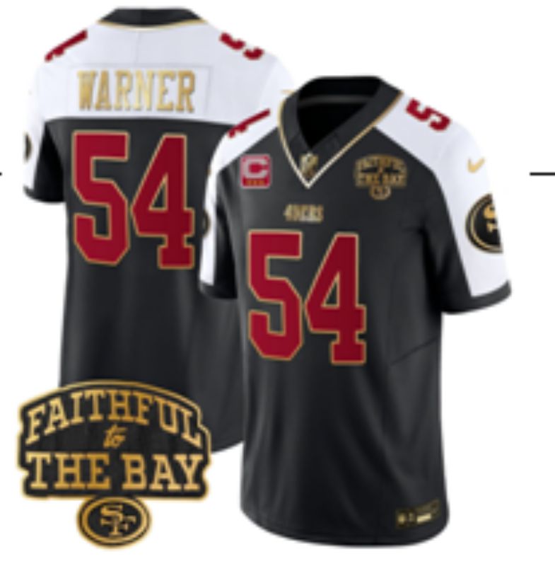 Men Nike San Francisco 49ers #54 Warner black Limited NFL 2025 Jersey 0055